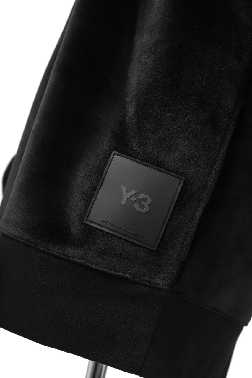 Y-3 Yohji Yamamoto FULL ZIP SQUARE HOODIE PARKA / VELVET SPACER (BLACK) - Image 12
