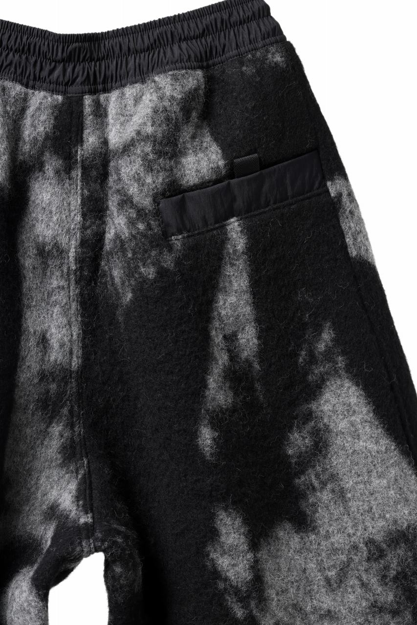 Y-3 Yohji Yamamoto FUZZY FLEECE SHORTS (BLACK + MULTI) - Image 11