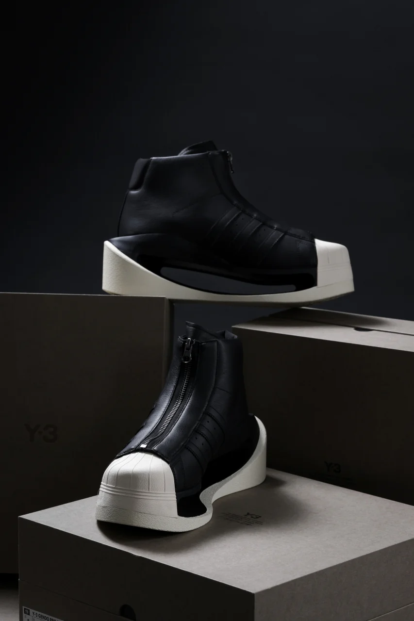Y-3 Yohji Yamamoto GENDO PRO MODEL(BLACK x BLACK x CREAM WHITE) - Image 27