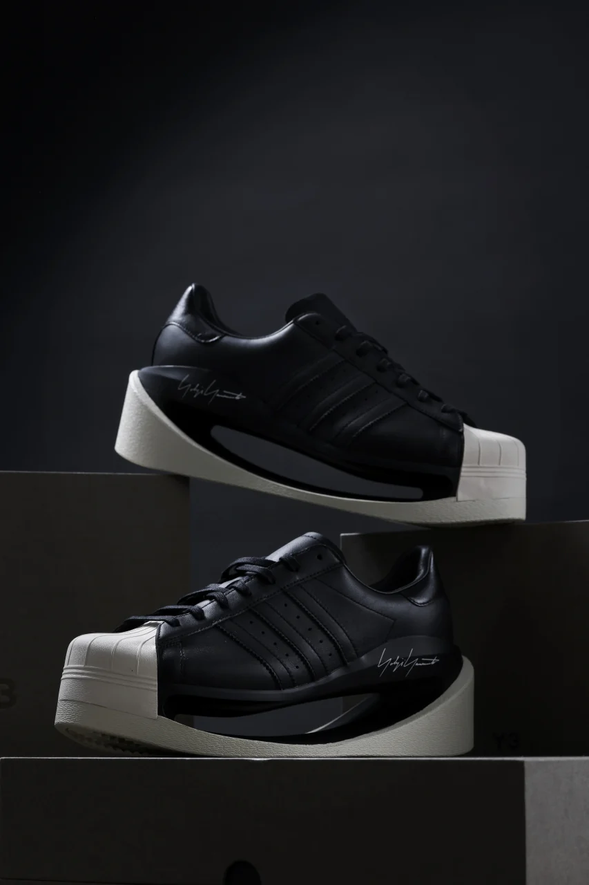 Y-3 Yohji Yamamoto GENDO SUPER STAR (BLACK x BLACK x CREAM WHITE) - Image 2