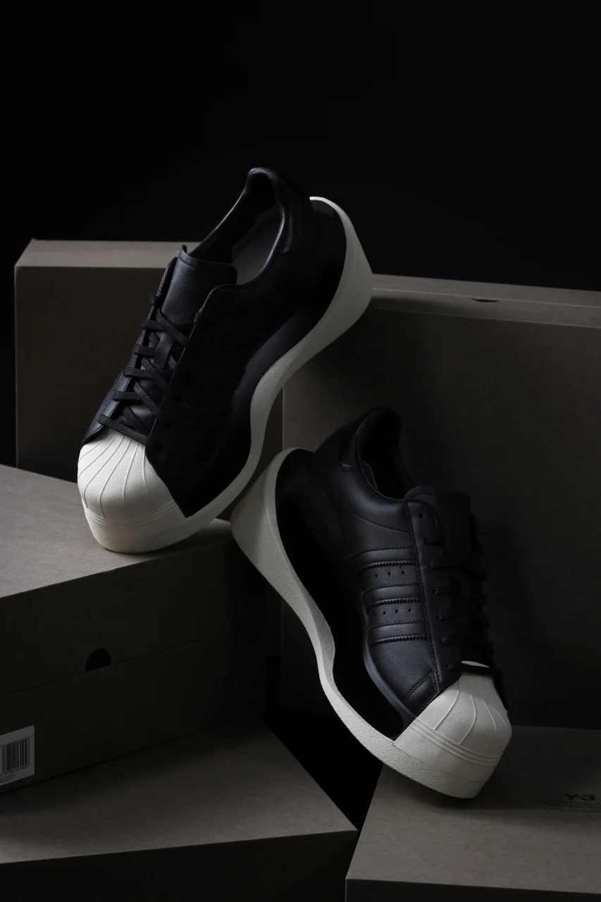Y-3 Yohji Yamamoto GENDO SUPER STAR (BLACK x BLACK x CREAM WHITE) - Image 21