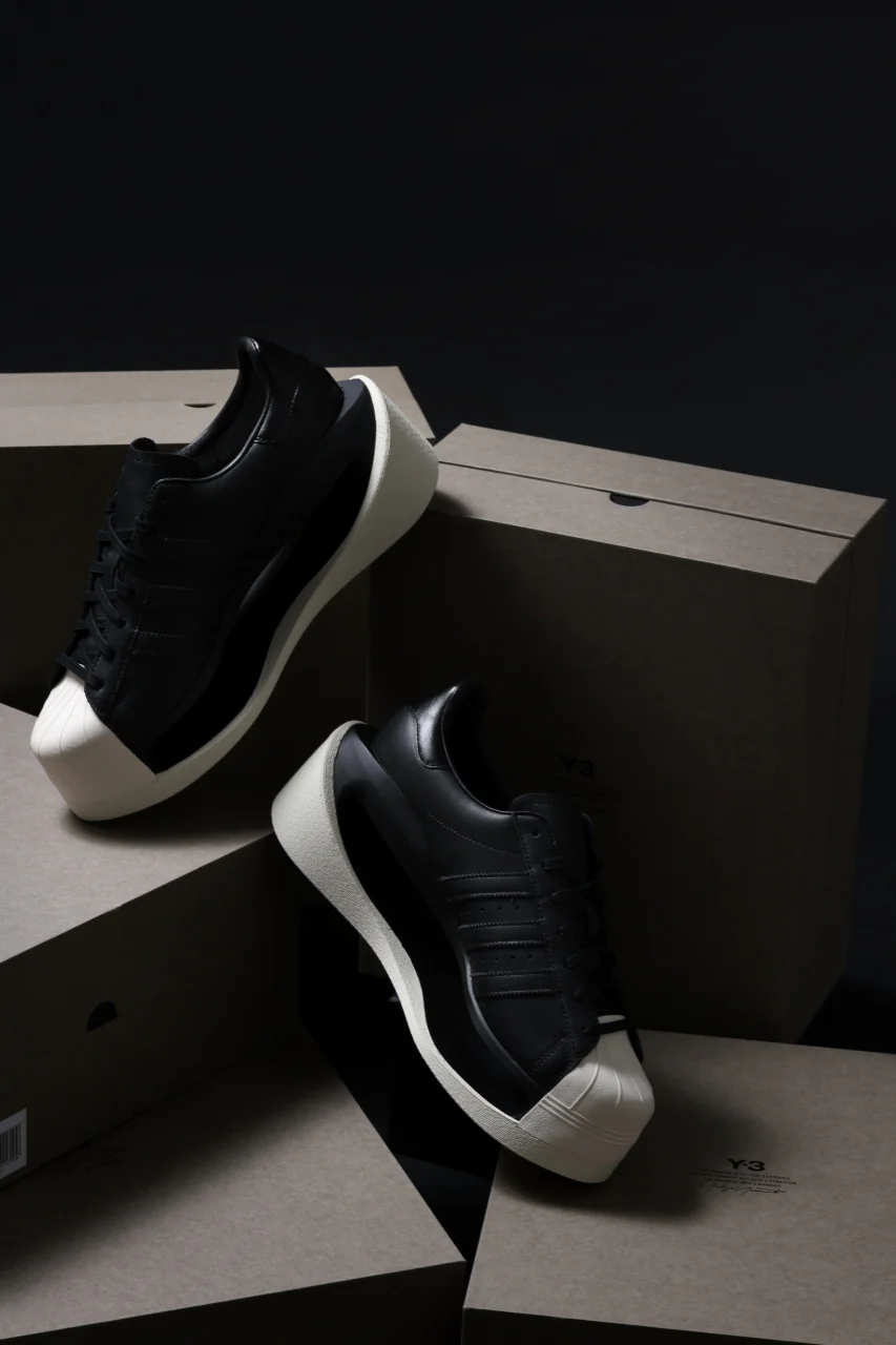 Y-3 Yohji Yamamoto GENDO SUPER STAR (BLACK x BLACK x CREAM WHITE) - Image 26