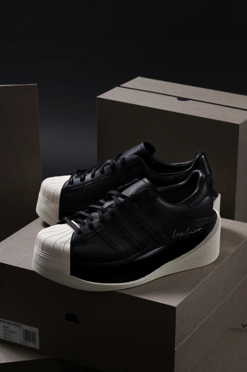 Y-3 Yohji Yamamoto GENDO SUPER STAR (BLACK x BLACK x CREAM WHITE) - Image 30
