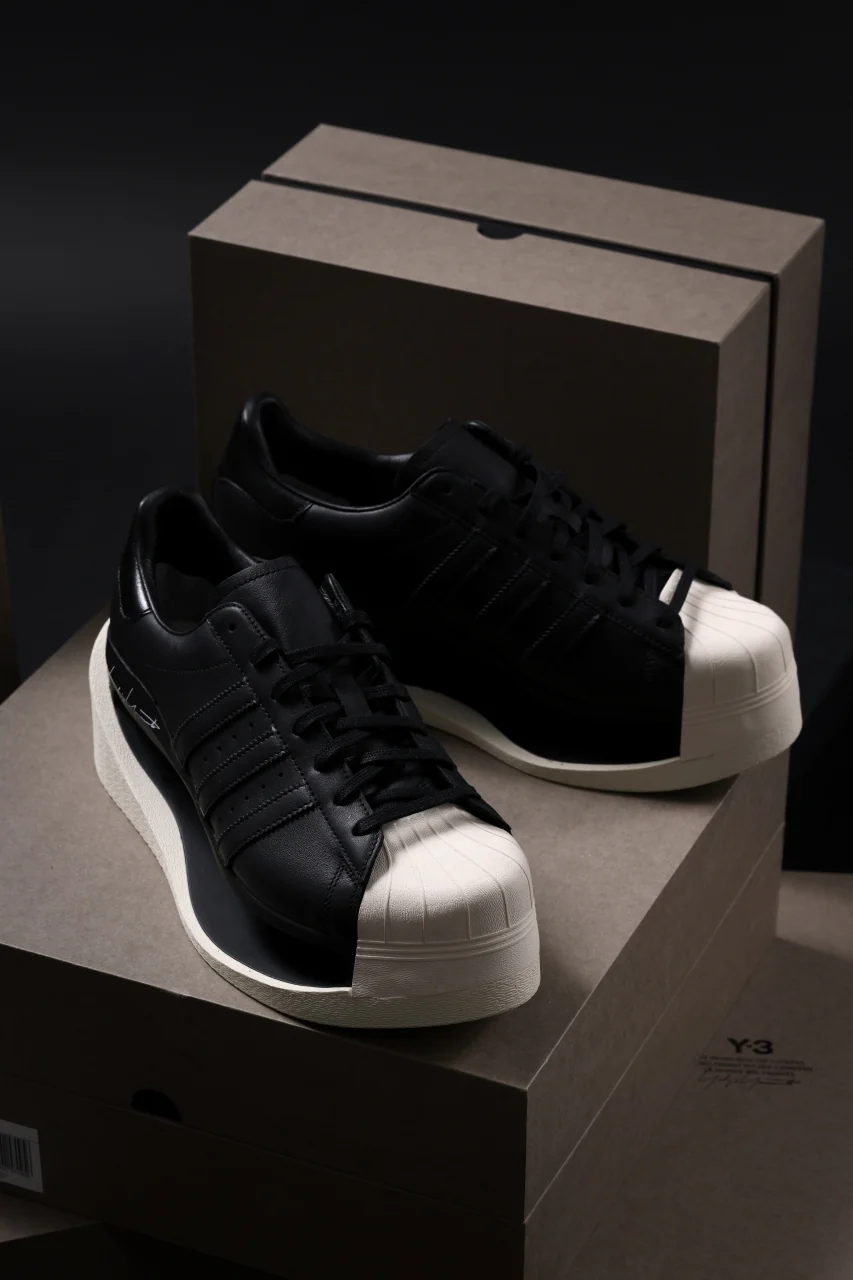 Y-3 Yohji Yamamoto GENDO SUPER STAR (BLACK x BLACK x CREAM WHITE) - Image 36
