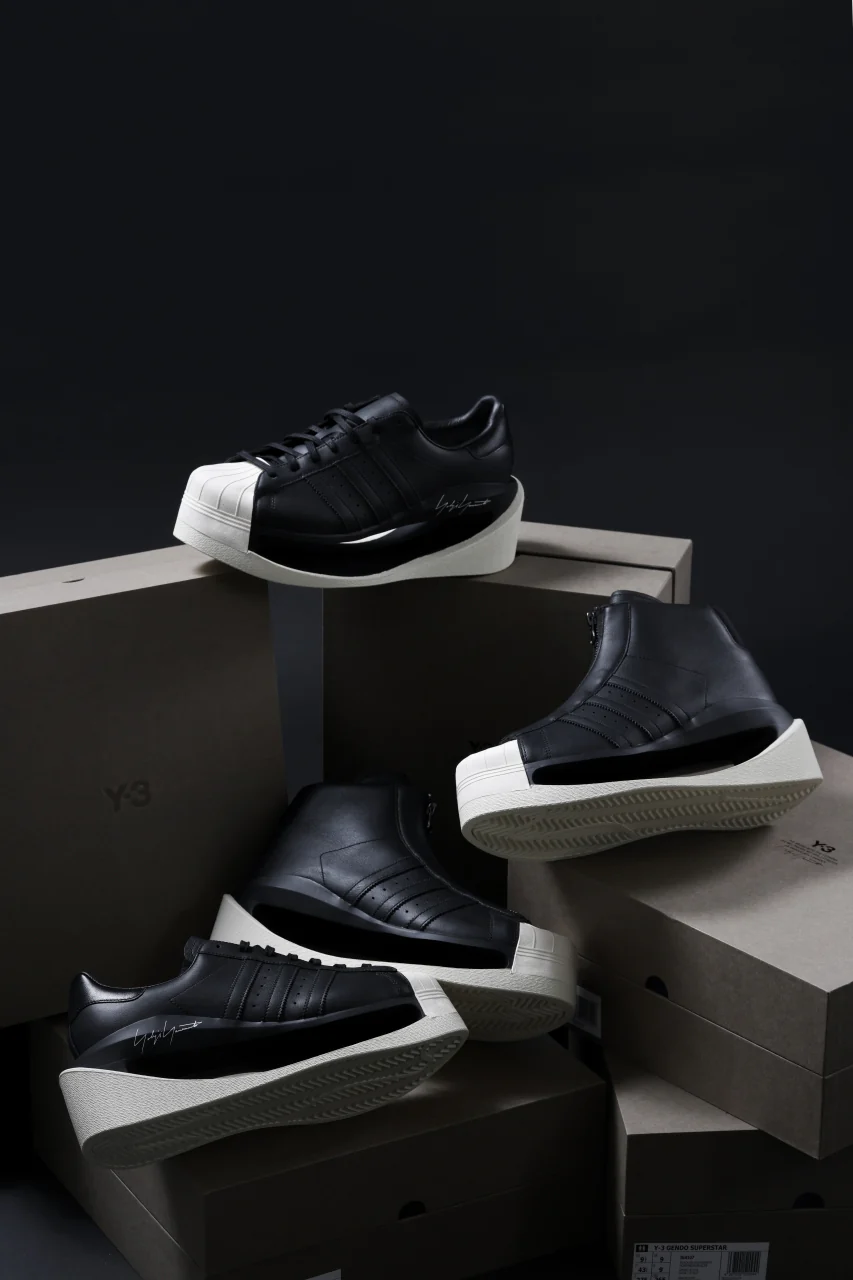 Y-3 Yohji Yamamoto GENDO SUPER STAR (BLACK x BLACK x CREAM WHITE) - Image 39