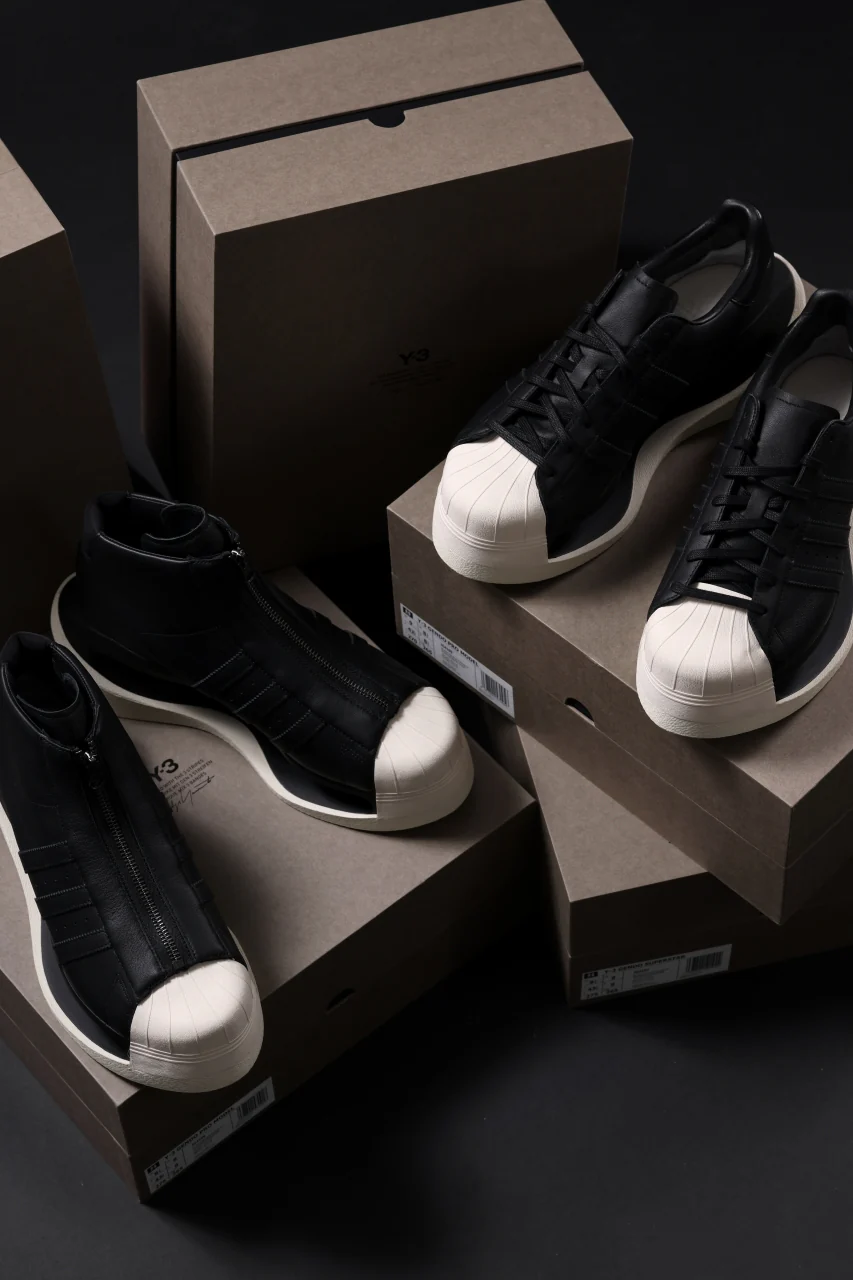 Y-3 Yohji Yamamoto GENDO SUPER STAR (BLACK x BLACK x CREAM WHITE) - Image 41