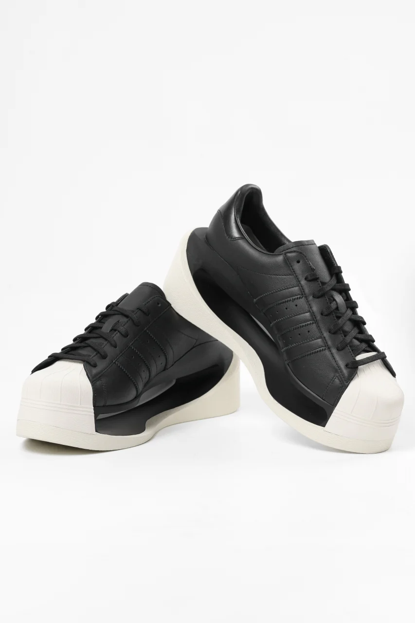 Y-3 Yohji Yamamoto GENDO SUPER STAR (BLACK x BLACK x CREAM WHITE) - Image 8