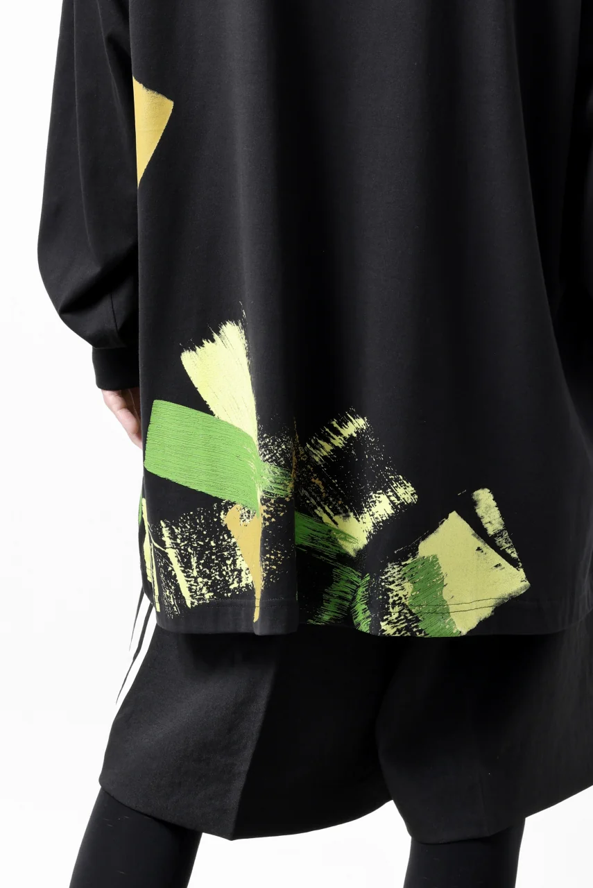 Y-3 Yohji Yamamoto GFX LONG SLEEVE TOP / SC JERSEY (BLACK) - Image 29