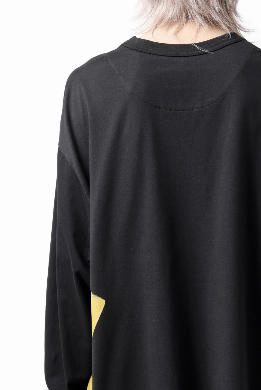 Y-3 Yohji Yamamoto GFX LONG SLEEVE TOP / SC JERSEY (BLACK) - Image 30