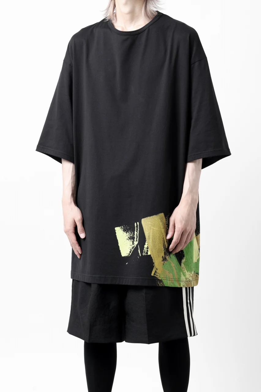 Y-3 Yohji Yamamoto GFY SHORT SLEEVE TOP / SC JERSEY (BLACK) - Image 16