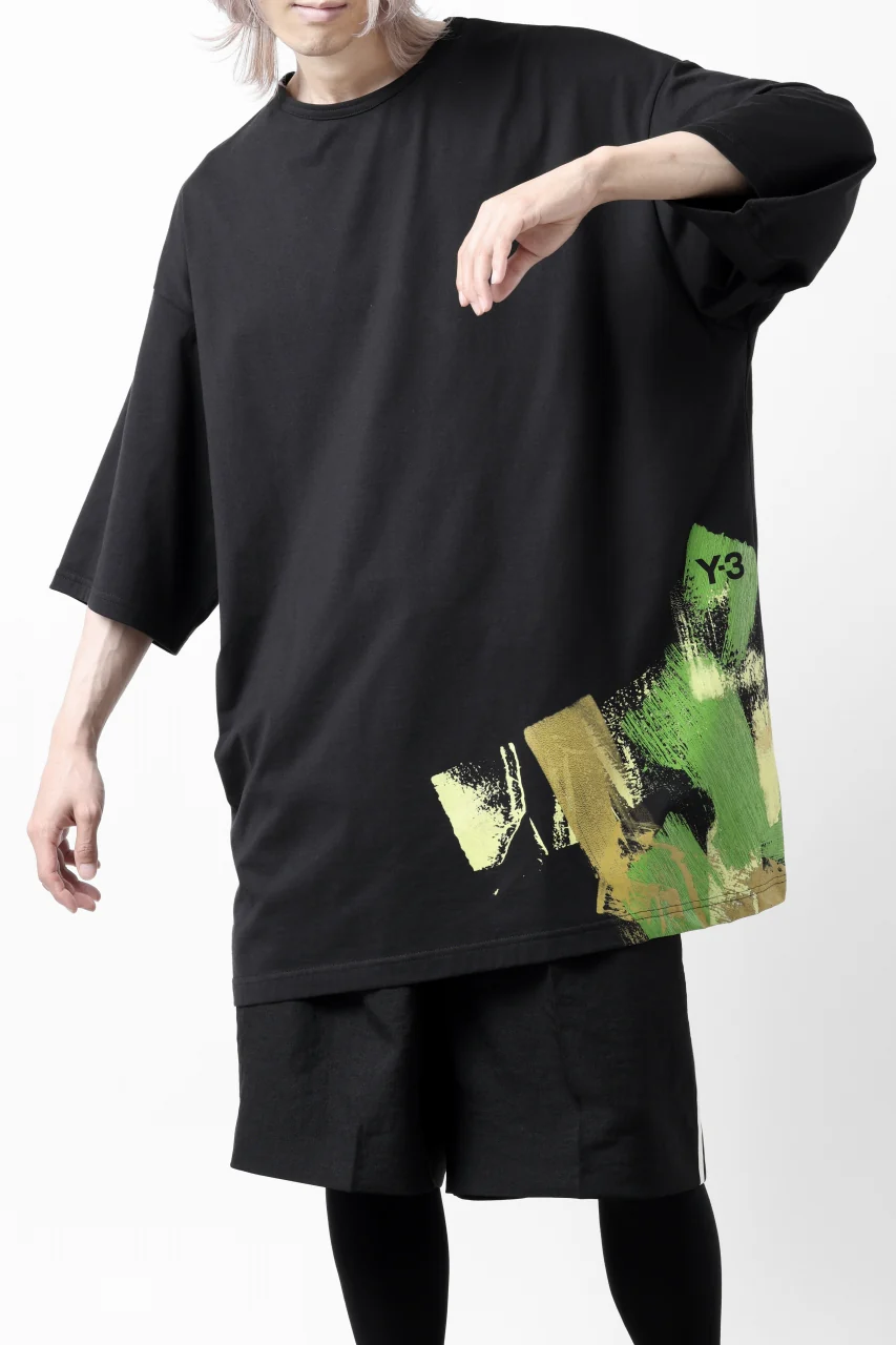 Y-3 Yohji Yamamoto GFY SHORT SLEEVE TOP / SC JERSEY (BLACK) - Image 18
