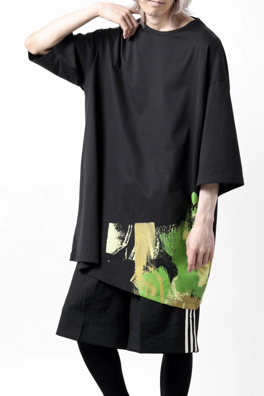 Y-3 Yohji Yamamoto GFY SHORT SLEEVE TOP / SC JERSEY (BLACK) - Image 3