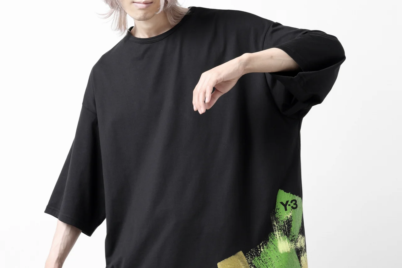 Y-3 Yohji Yamamoto GFY SHORT SLEEVE TOP / SC JERSEY (BLACK) - Image 30