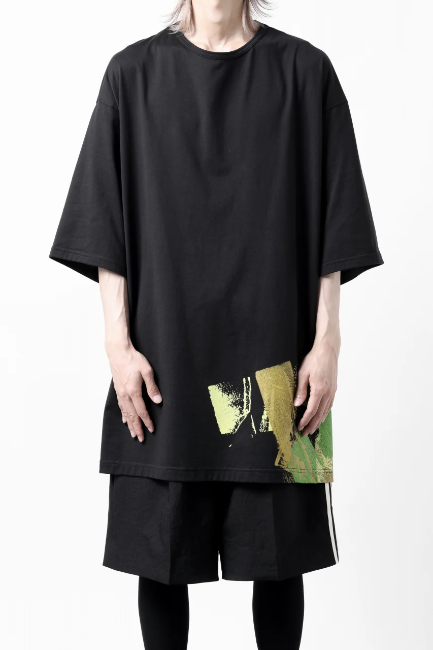 Y-3 Yohji Yamamoto GFY SHORT SLEEVE TOP / SC JERSEY (BLACK) - Image 4