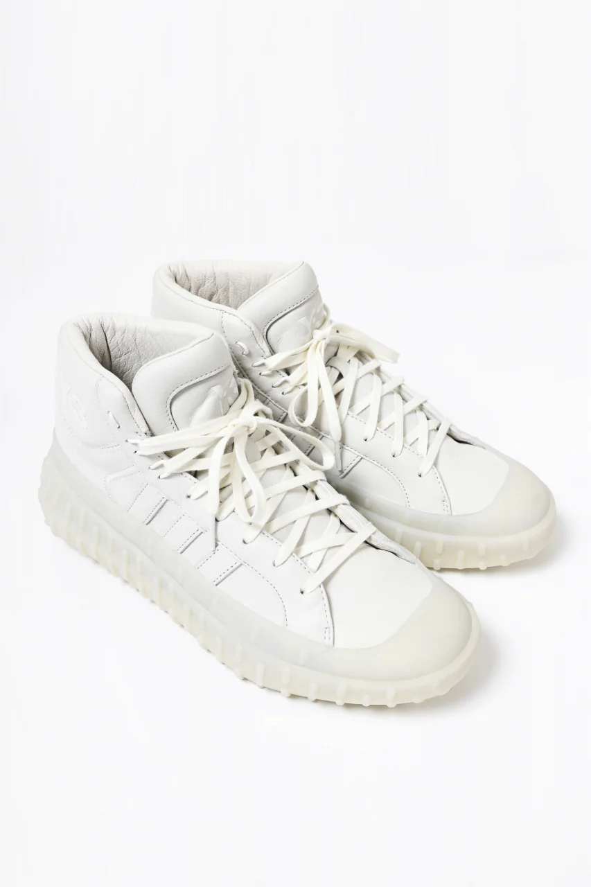Y-3 Yohji Yamamoto GR.1P HIGH-CUT SNEAKERS (WHITE) - Image 2