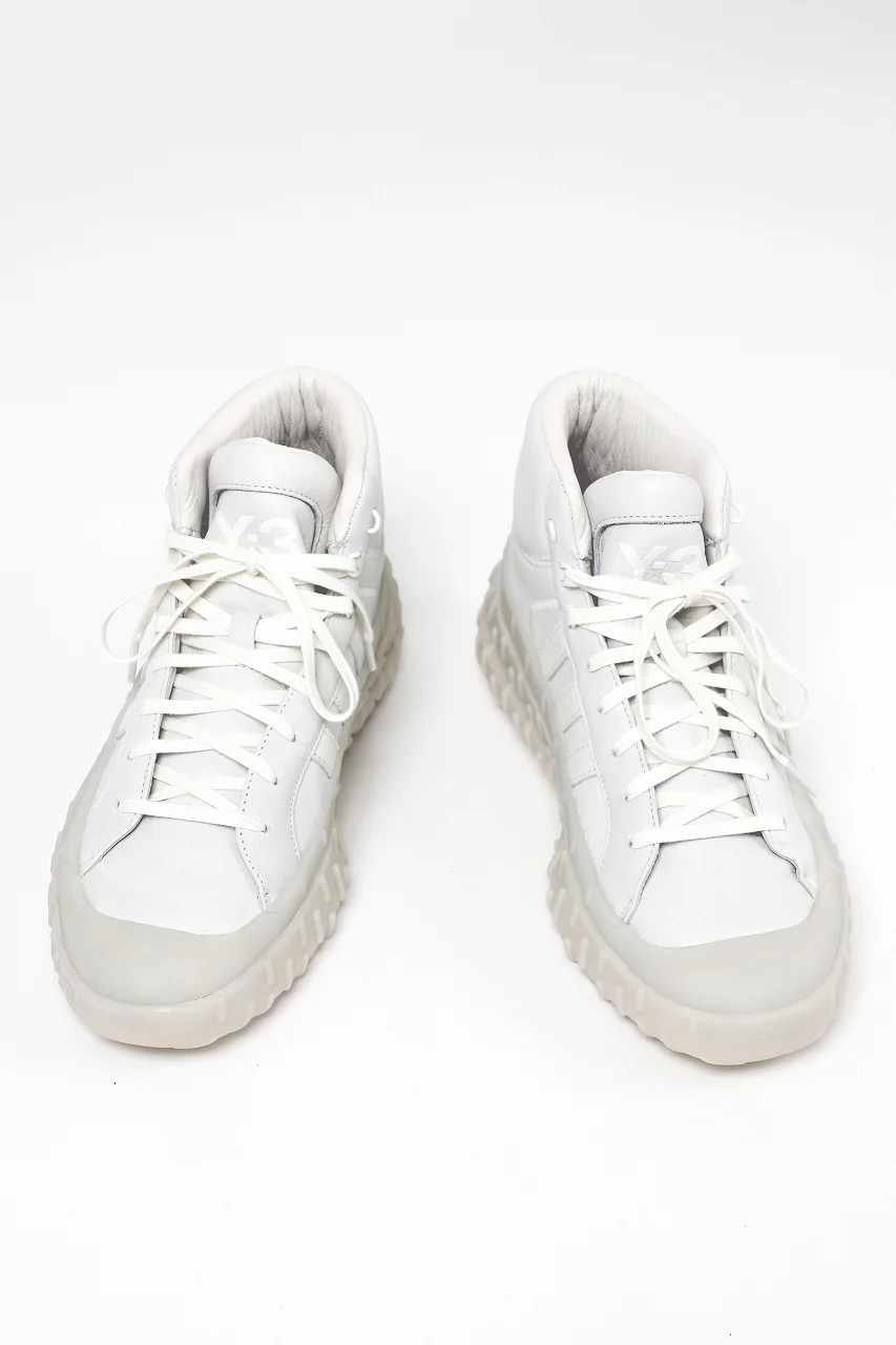 Y-3 Yohji Yamamoto GR.1P HIGH-CUT SNEAKERS (WHITE) - Image 20