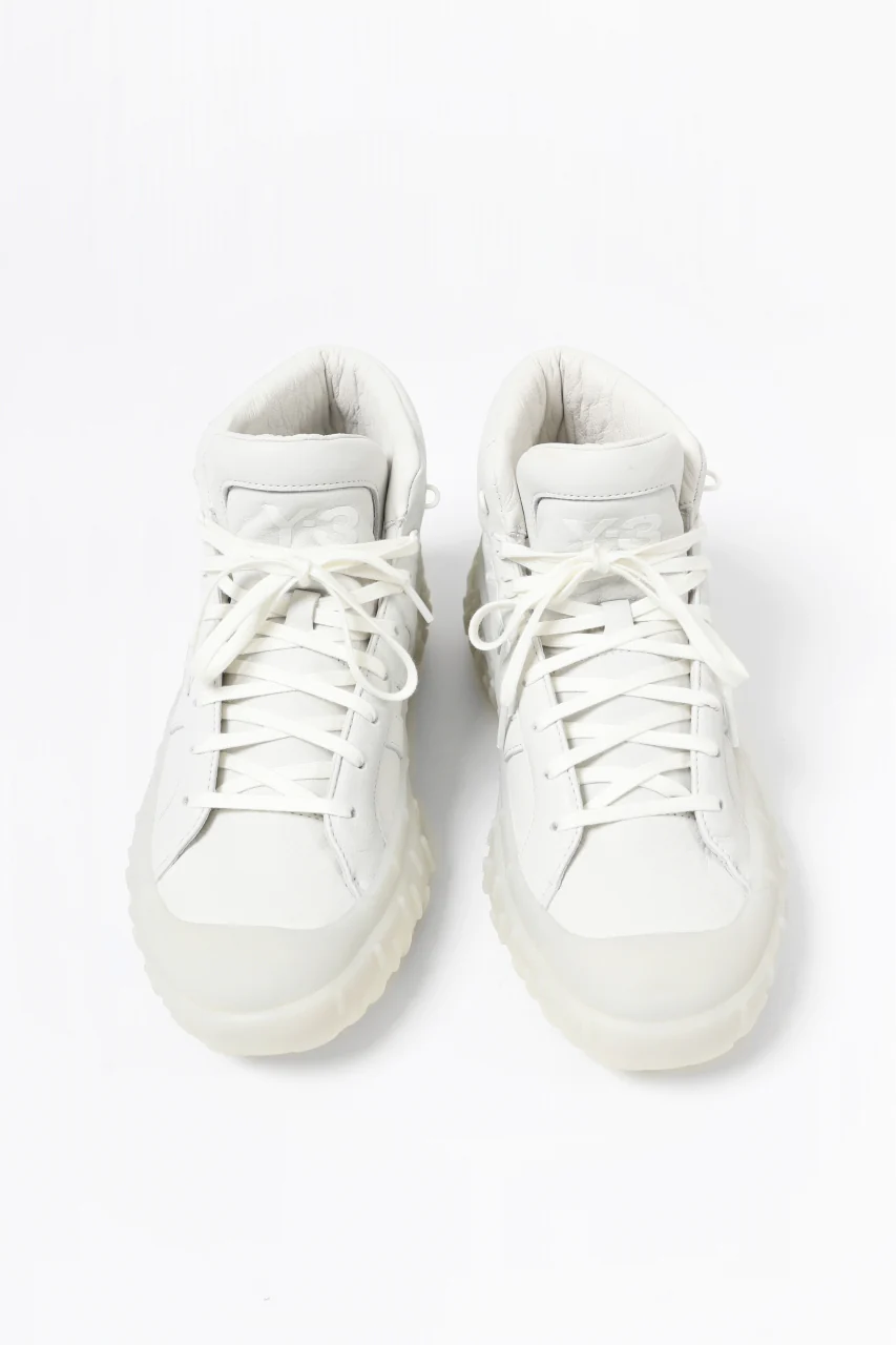 Y-3 Yohji Yamamoto GR.1P HIGH-CUT SNEAKERS (WHITE) - Image 3