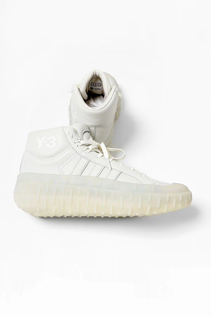 Y-3 Yohji Yamamoto GR.1P HIGH-CUT SNEAKERS (WHITE) - Image 5