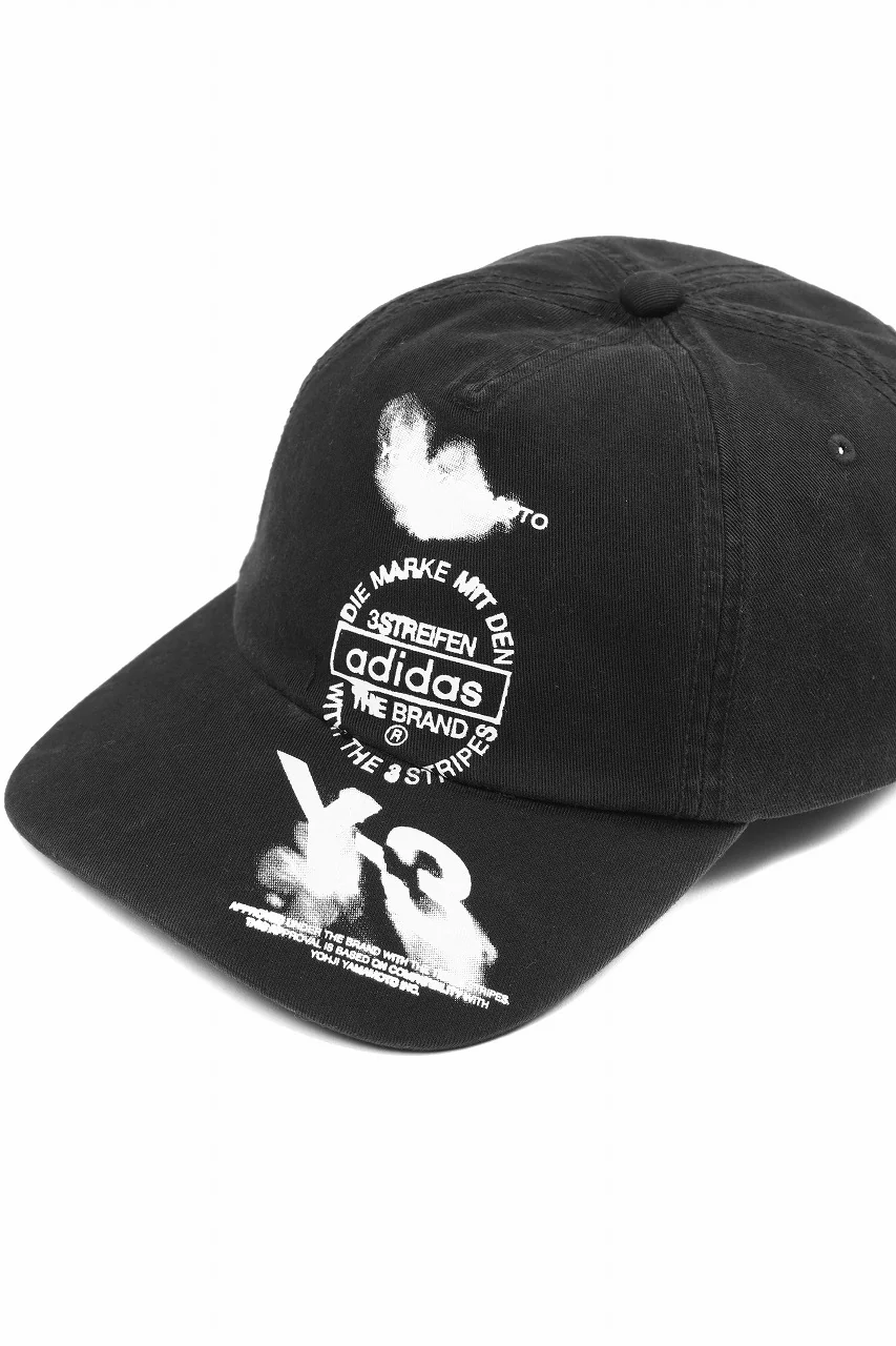 Y-3 Yohji Yamamoto GRAPHIC CAP (BLACK) - Image 8