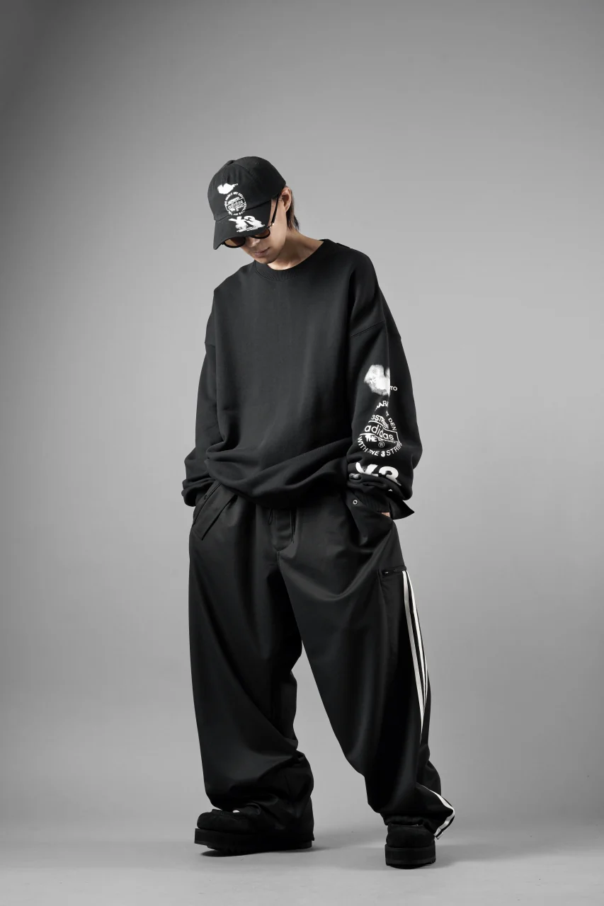 Y-3 Yohji Yamamoto GRAPHIC CREW SWEAT (BLACK) - Image 16