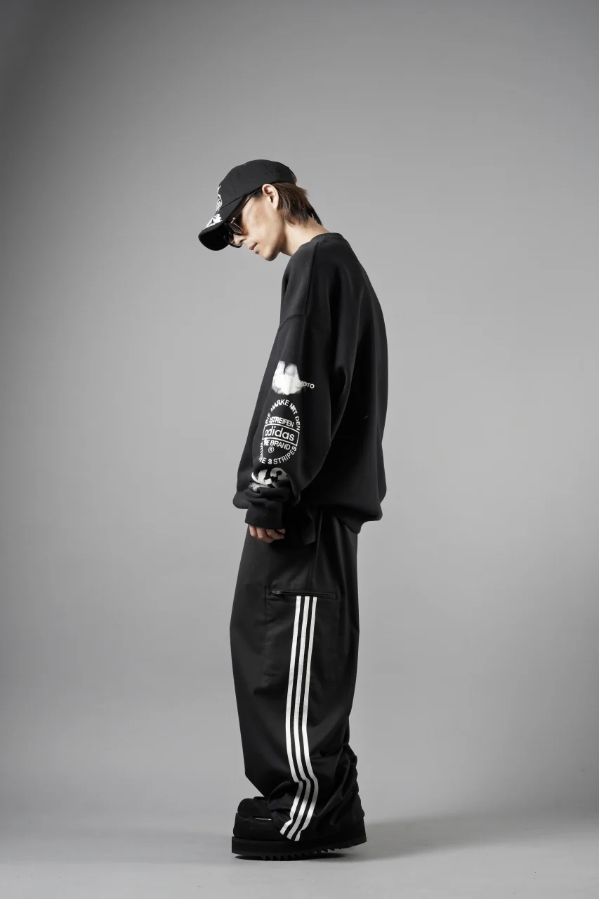 Y-3 Yohji Yamamoto GRAPHIC CREW SWEAT (BLACK) - Image 17