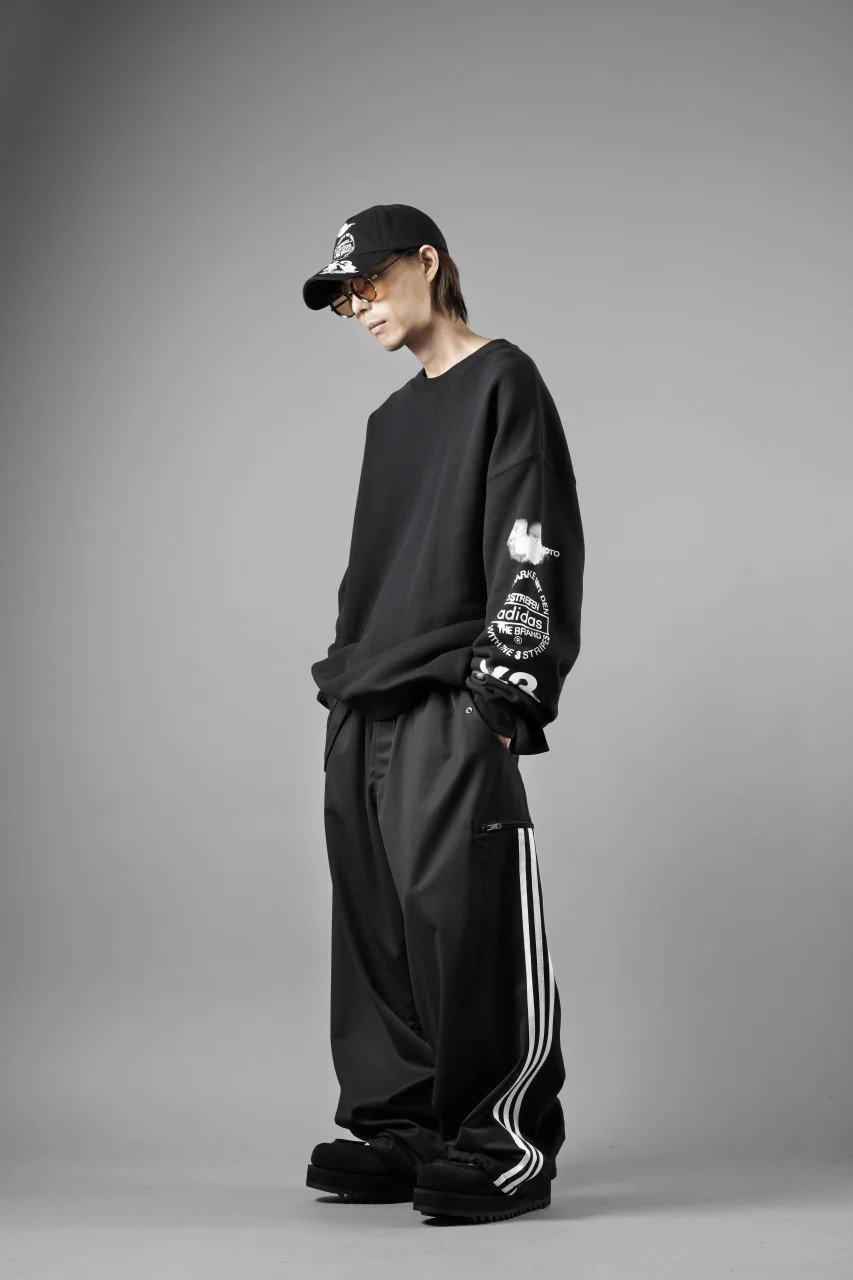 Y-3 Yohji Yamamoto GRAPHIC CREW SWEAT (BLACK) - Image 18