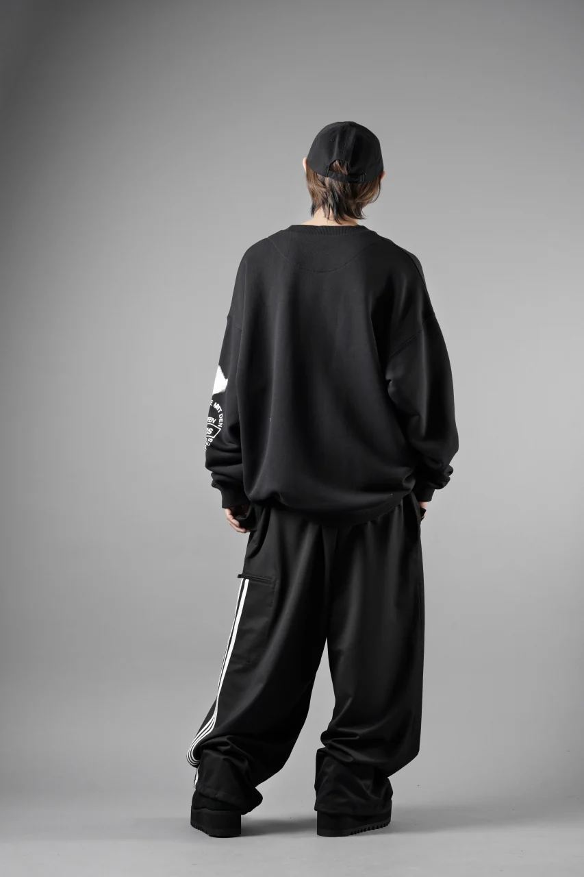 Y-3 Yohji Yamamoto GRAPHIC CREW SWEAT (BLACK) - Image 22