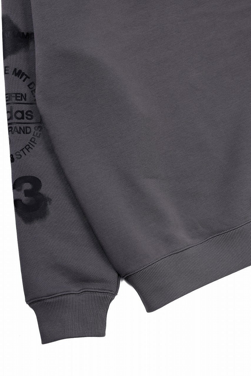 Y-3 Yohji Yamamoto GRAPHIC CREW SWEAT (GREY) - Image 10