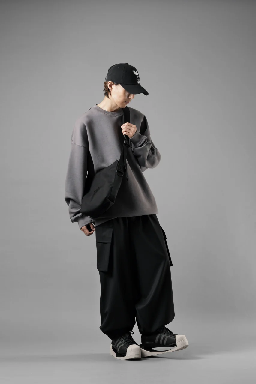 Y-3 Yohji Yamamoto GRAPHIC CREW SWEAT (GREY) - Image 14