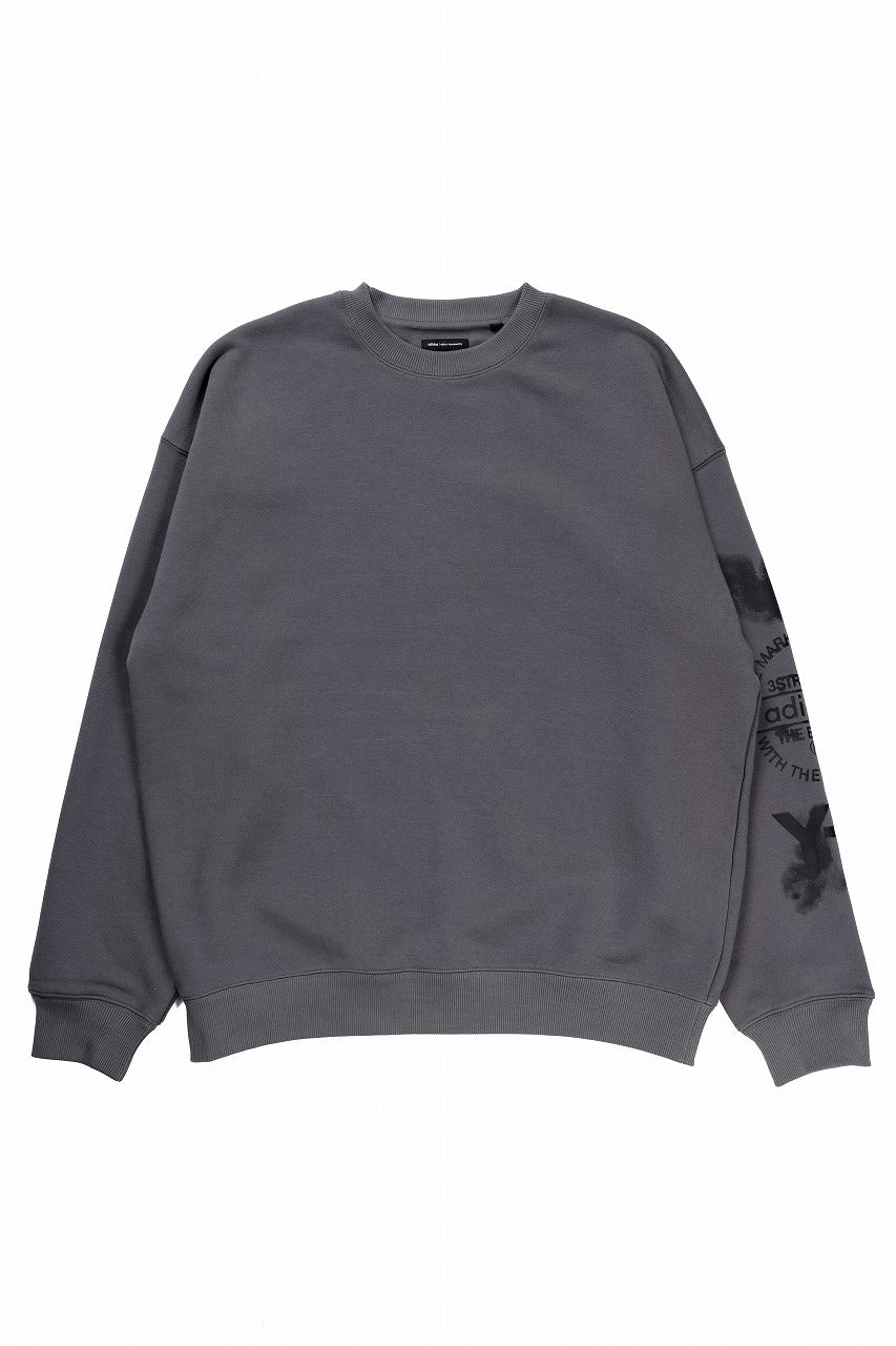 Y-3 Yohji Yamamoto GRAPHIC CREW SWEAT (GREY) - Image 2