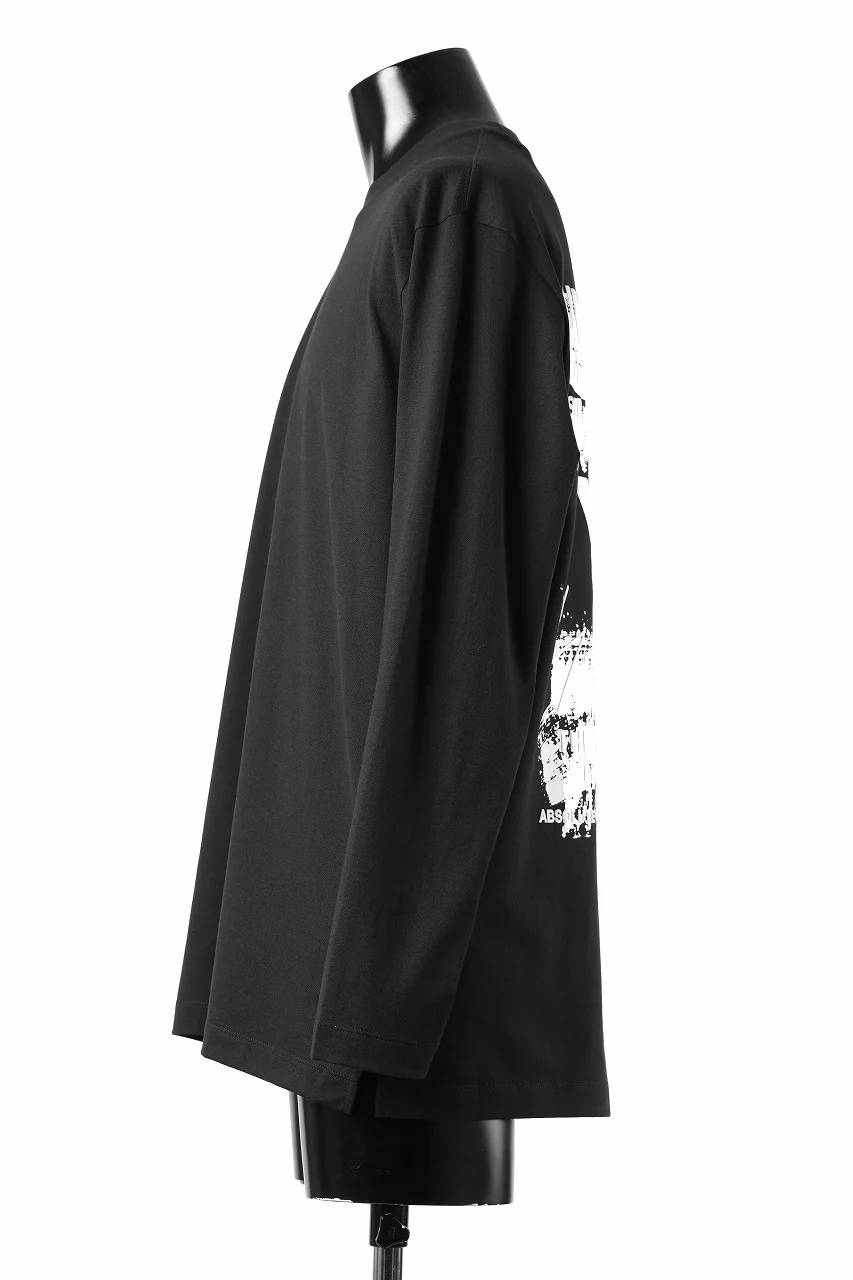 Y-3 Yohji Yamamoto GRAPHIC LONG SLEEVE TEE (BLACK) - Image 4