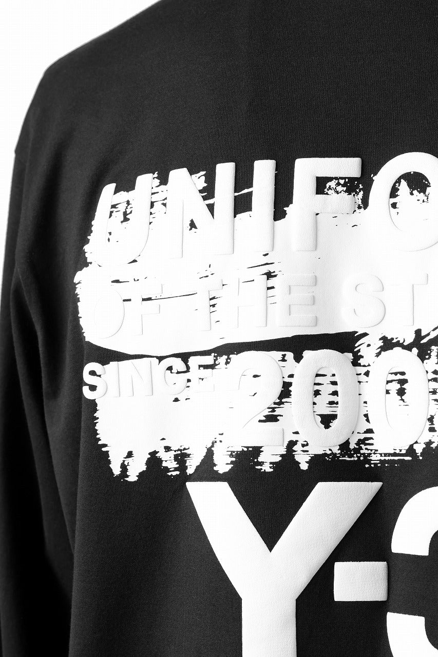 Y-3 Yohji Yamamoto GRAPHIC LONG SLEEVE TEE (BLACK) - Image 7