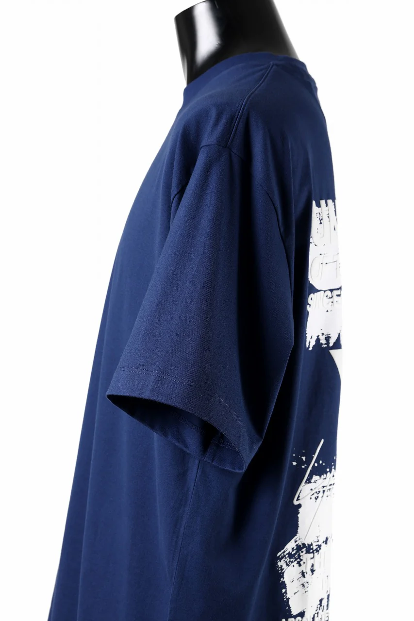 Y-3 Yohji Yamamoto GRAPHIC SHORT SLEEVE TEE (DARK BLUE) - Image 10