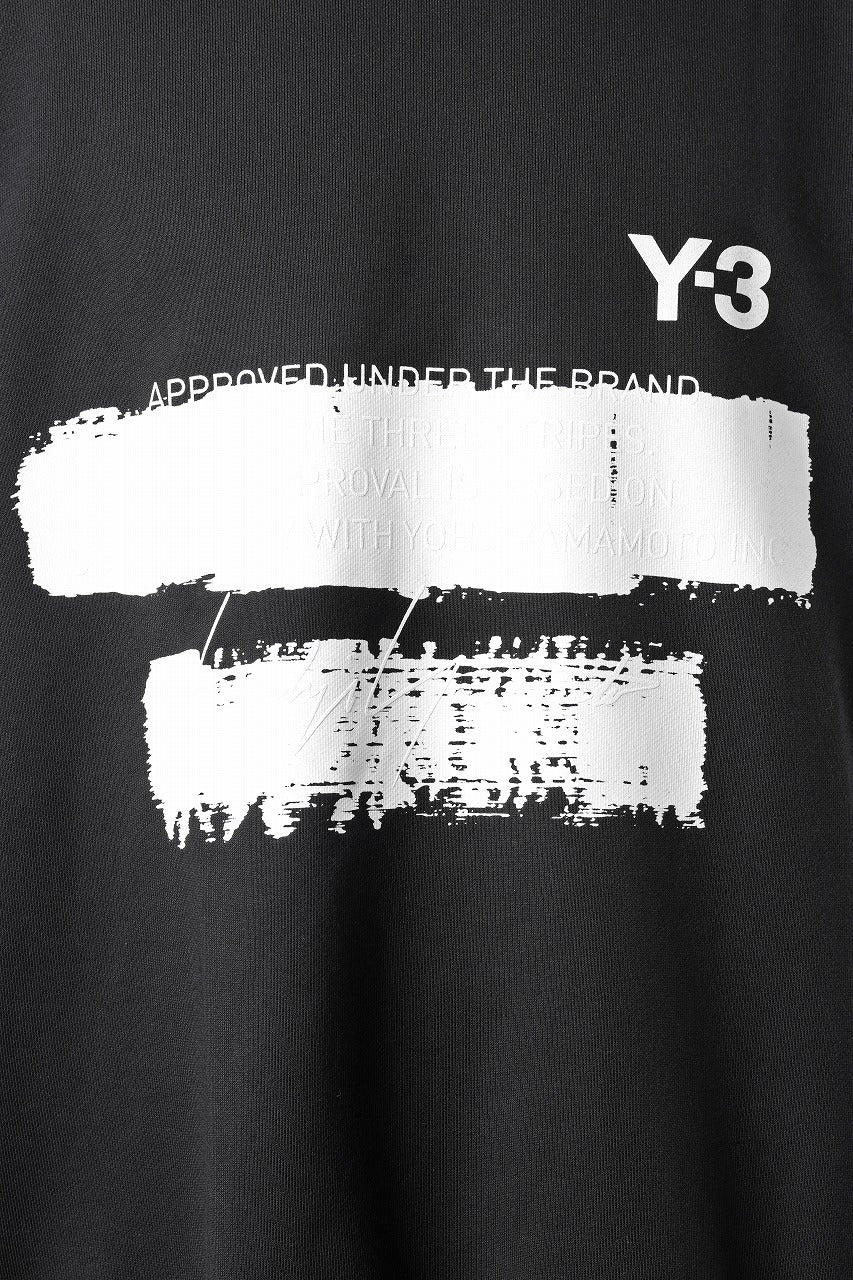 Y-3 Yohji Yamamoto GRAPHIC SWEAT CREW (BLACK) - Image 11