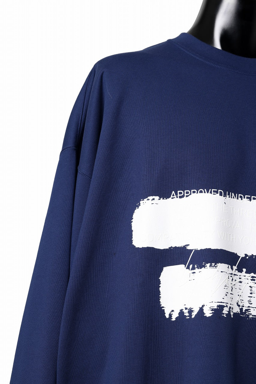 Y-3 Yohji Yamamoto GRAPHIC SWEAT CREW (DARK BLUE) - Image 7
