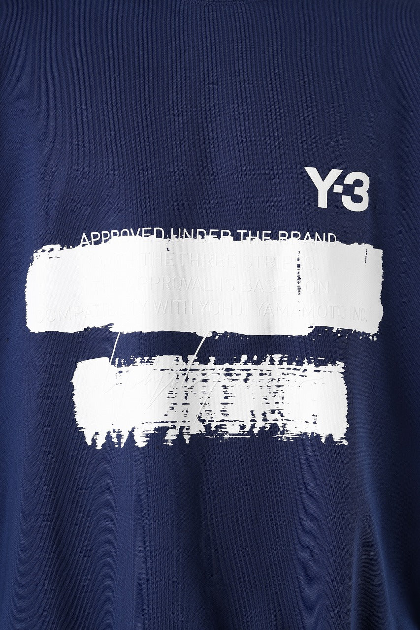 Y-3 Yohji Yamamoto GRAPHIC SWEAT CREW (DARK BLUE) - Image 9