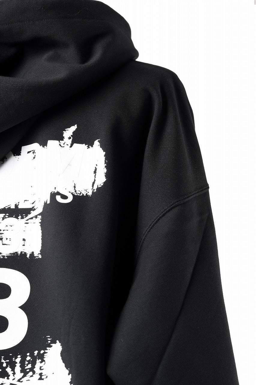 Y-3 Yohji Yamamoto GRAPHIC SWEAT HOODIE (BLACK) - Image 11
