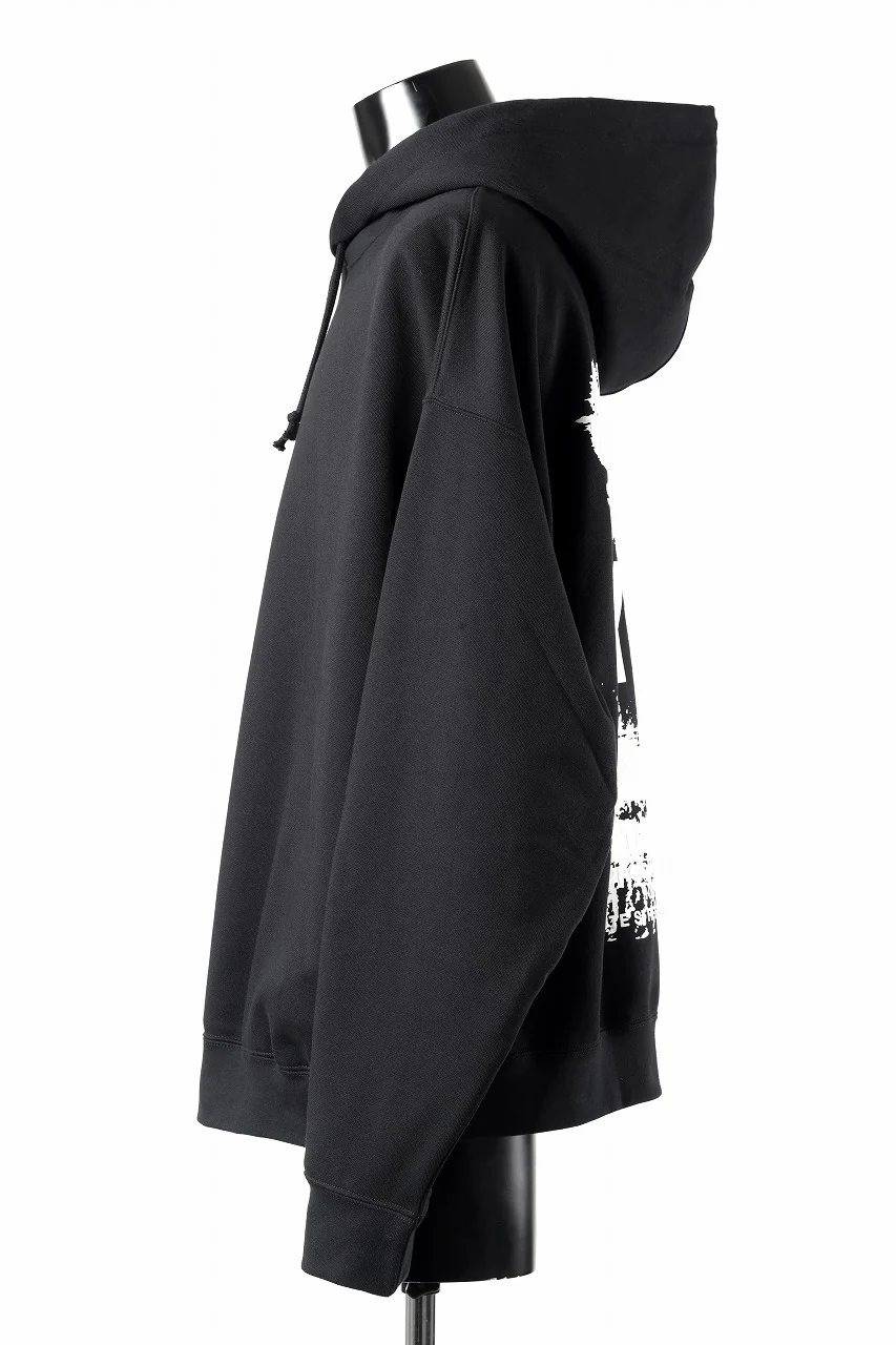 Y-3 Yohji Yamamoto GRAPHIC SWEAT HOODIE (BLACK) - Image 7