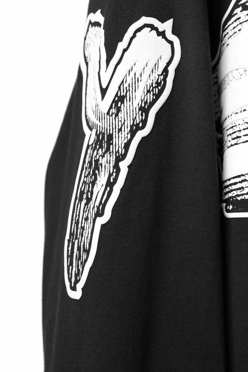 Y-3 Yohji Yamamoto GRAPHICS LONG SLEEVE TOP / SC JERSEY (BLACK) - Image 6