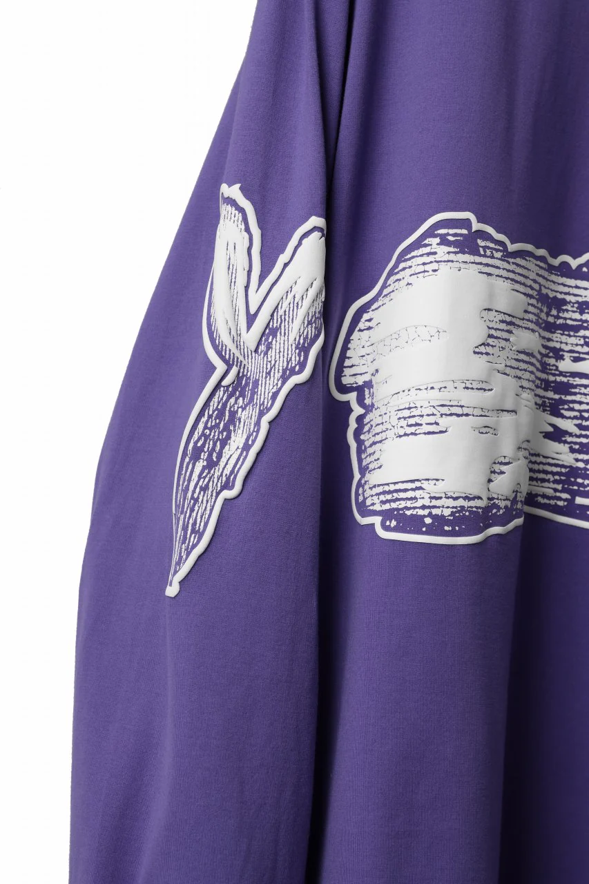 Y-3 Yohji Yamamoto GRAPHICS LONG SLEEVE TOP / SC JERSEY (PURPLE) - Image 7