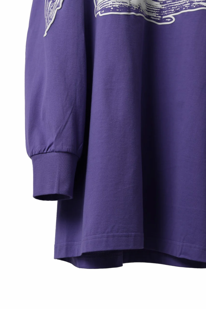 Y-3 Yohji Yamamoto GRAPHICS LONG SLEEVE TOP / SC JERSEY (PURPLE) - Image 8