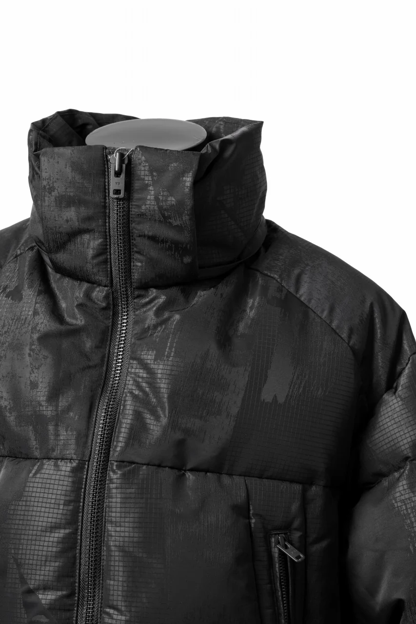 Y-3 Yohji Yamamoto GRAPHICS PUFFER JACKET / PERTEX® (BLACK) - Image 20