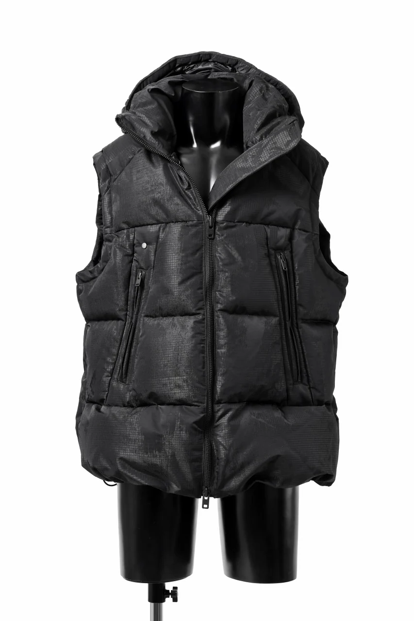 Y-3 Yohji Yamamoto GRAPHICS PUFFER VEST / PERTEX® (BLACK)