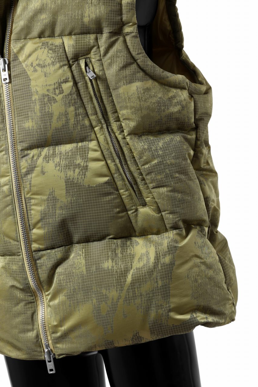Y-3 Yohji Yamamoto GRAPHICS PUFFER VEST / PERTEX® (YELOOW + BLACK) - Image 14