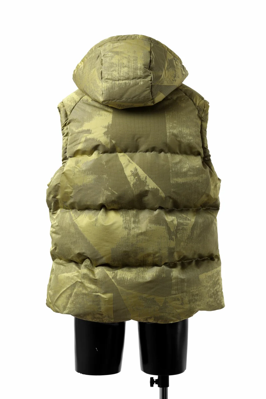 Y-3 Yohji Yamamoto GRAPHICS PUFFER VEST / PERTEX® (YELOOW + BLACK) - Image 6