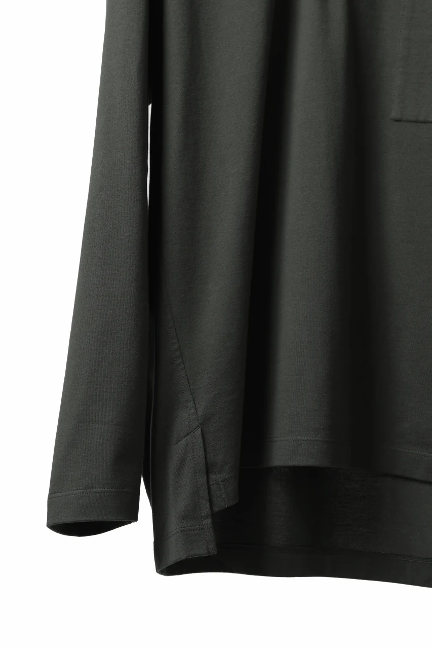 Y-3 Yohji Yamamoto HENLEY NECK LS TOPS / BCI JERSEY (NIGHT CARGO) - Image 11