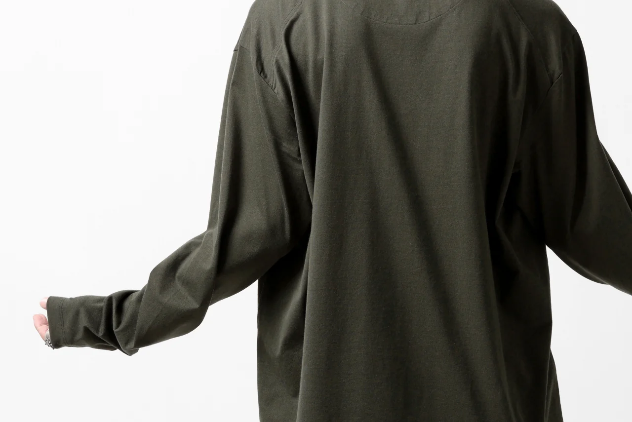 Y-3 Yohji Yamamoto HENLEY NECK LS TOPS / BCI JERSEY (NIGHT CARGO) - Image 32