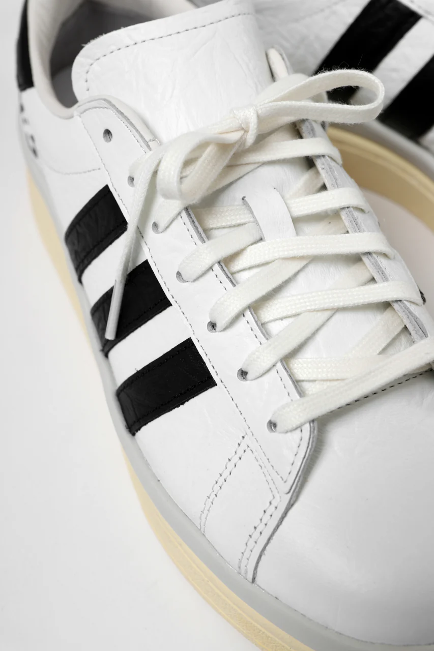 Y-3 Yohji Yamamoto HICHO LOW SNEAKERS (WHITE/BLACK/GREY) - Image 15