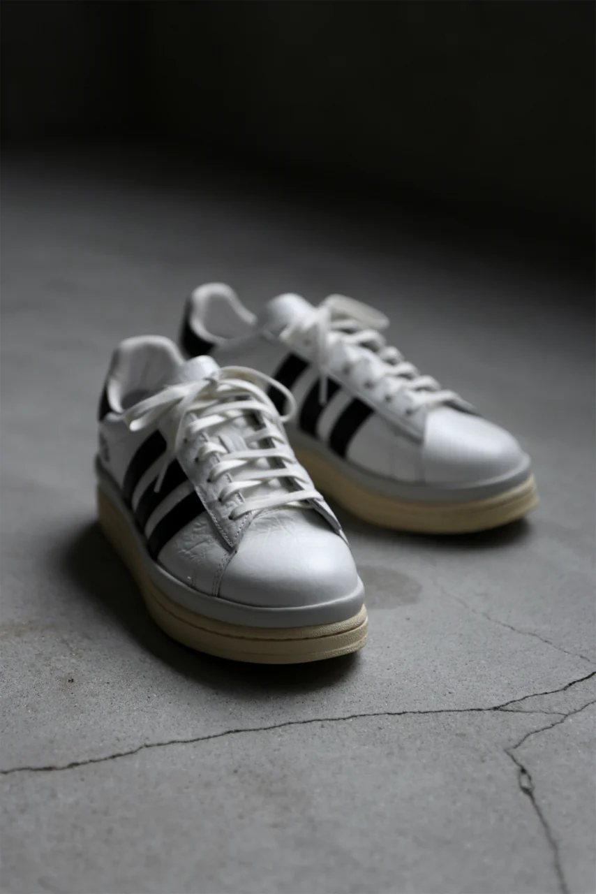 Y-3 Yohji Yamamoto HICHO LOW SNEAKERS (WHITE/BLACK/GREY) - Image 32