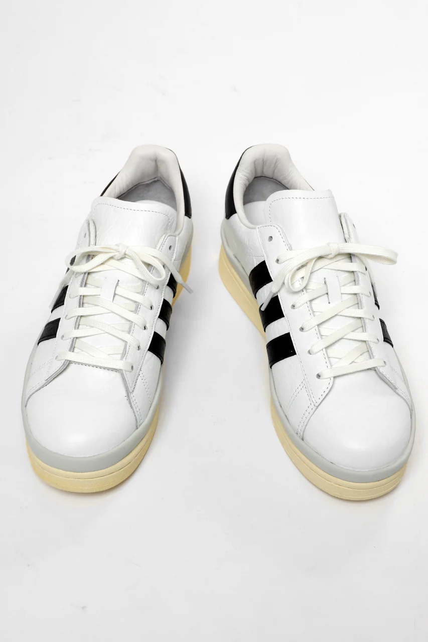 Y-3 Yohji Yamamoto HICHO LOW SNEAKERS (WHITE/BLACK/GREY) - Image 5